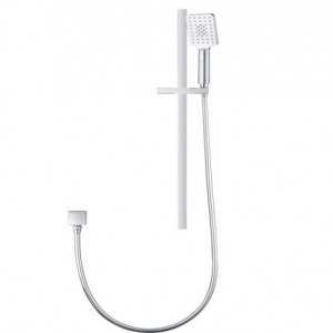 Aqua 3 Functions Square Chrome Hand held Shower Set With Rail